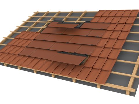 Photovoltaik-Dachziegel von der Schweizer Firma Megasol